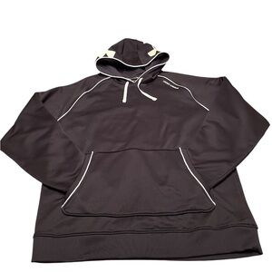 Under Armour Black Hoodie with White Accents Size L